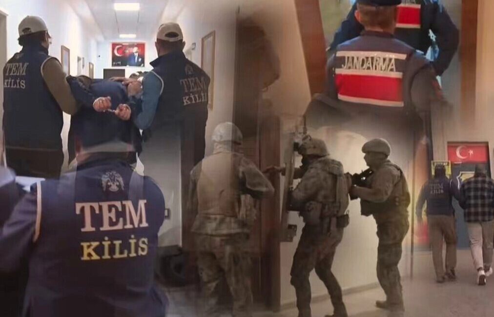 Jandarma ve polis ekiplerinin eş zamanlı operasyonlarında, 25 ilde DEAŞ