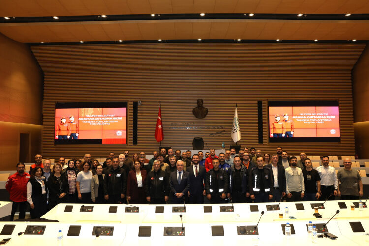 Doğal afetlerde Nilüfer İlçesi'nde yaşanabilecek olası durumlar karşısında Nilüfer Belediyesi