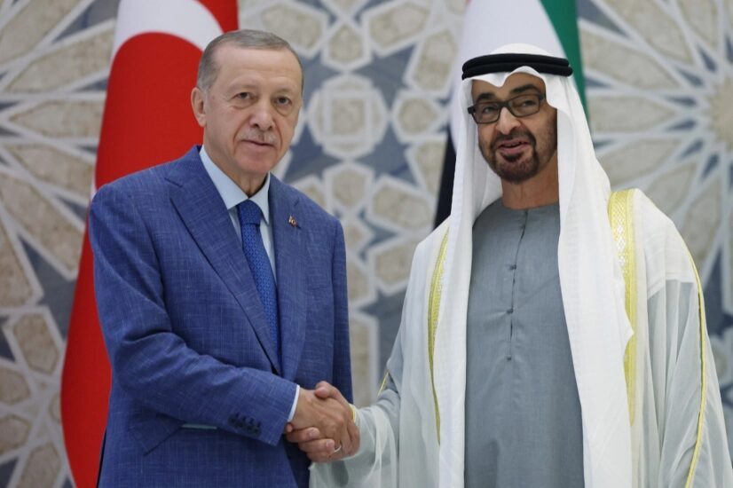 Cumhurbaşkanı Recep Tayyip Erdoğan, Birleşik Arap Emirlikleri Devlet Başkanı Şeyh