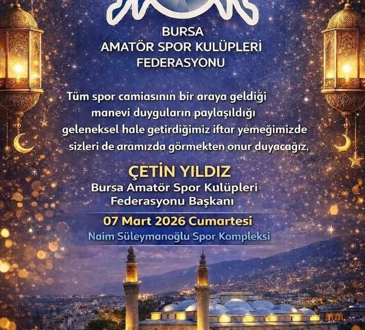 Bursa Amatör Spor Kulüpleri Federasyon Başkanı Çetin Yıldız, geleneksel hale