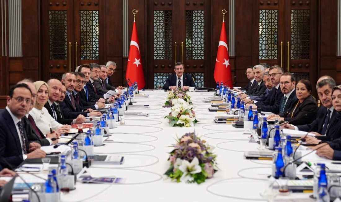 Cumhurbaşkanlığı Külliyesi’nde Cumhurbaşkanı Yardımcısı Cevdet Yılmaz başkanlığında yapılan toplantıda, bağımlılıkla