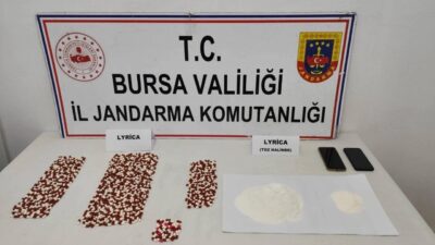 Bursa'da jandarma ekiplerinin Yenişehir ilçesinde düzenlediği operasyonda bini aşkın sentetik