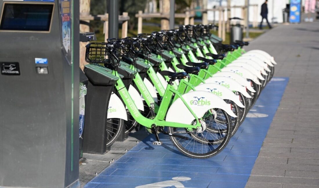 Çorum Belediyesi’nin şehir içi ulaşımda çevreci ve sağlıklı yaşamı destekleyen