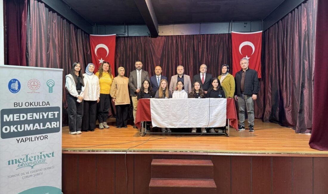 Çorum’da “Medeniyet Okumaları Projesi” kapsamında lise öğrencileri edebiyatla buluşmaya devam