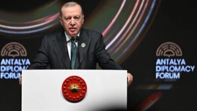 Cumhurbaşkanı Recep Tayyip Erdoğan, Antalya Diplomasi Forumu’nda yaptığı konuşmada bölgesel