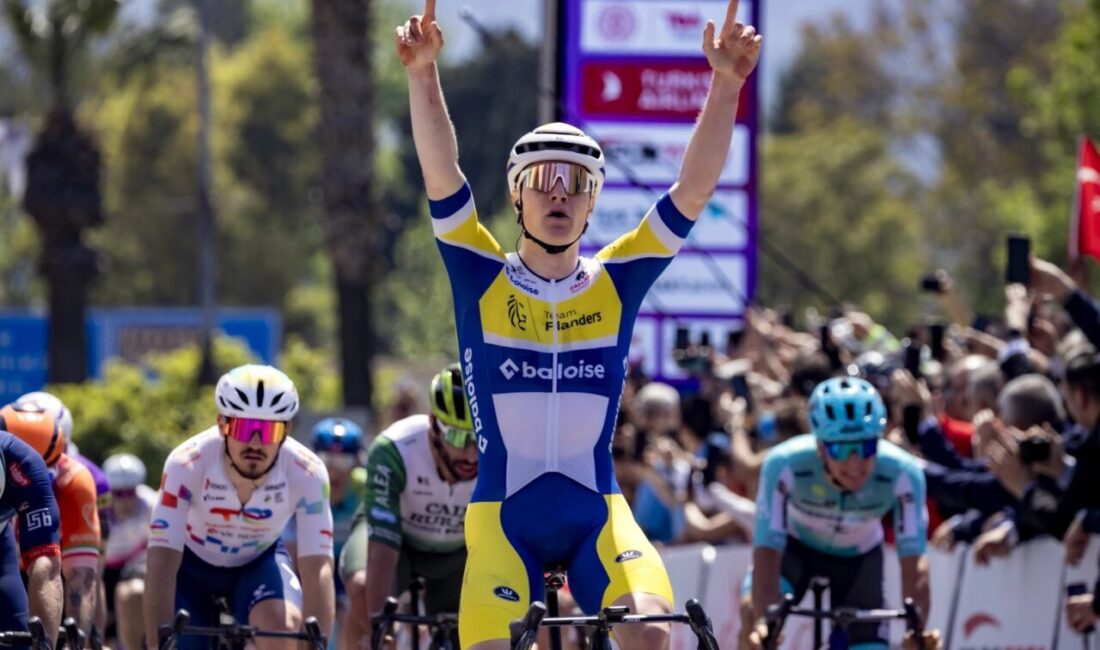 61. Cumhurbaşkanlığı Türkiye Bisiklet Turu’nun Çeşme–Selçuk etabını Team Flanders-Baloise sporcusu