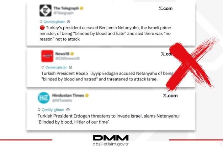 Cumhurbaşkanlığı İletişim Başkanlığı Dezenformasyonla Mücadele Merkezi (DMM), Cumhurbaşkanı Recep Tayyip