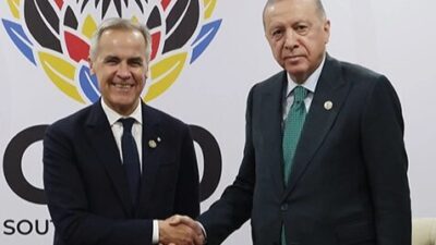 Cumhurbaşkanı Recep Tayyip Erdoğan, Kanada Başbakanı Mark Carney ile yaptığı
