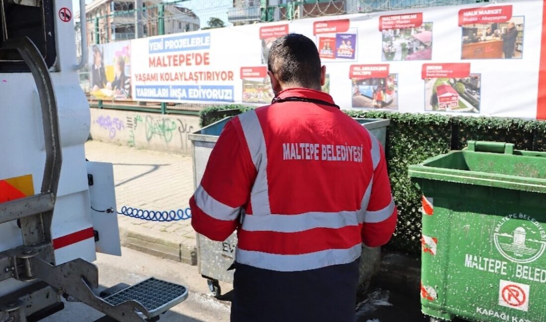 İstanbul'da Maltepe Belediyesi, ilçe genelinde sürdürdüğü bahar temizlik çalışmalarını bu