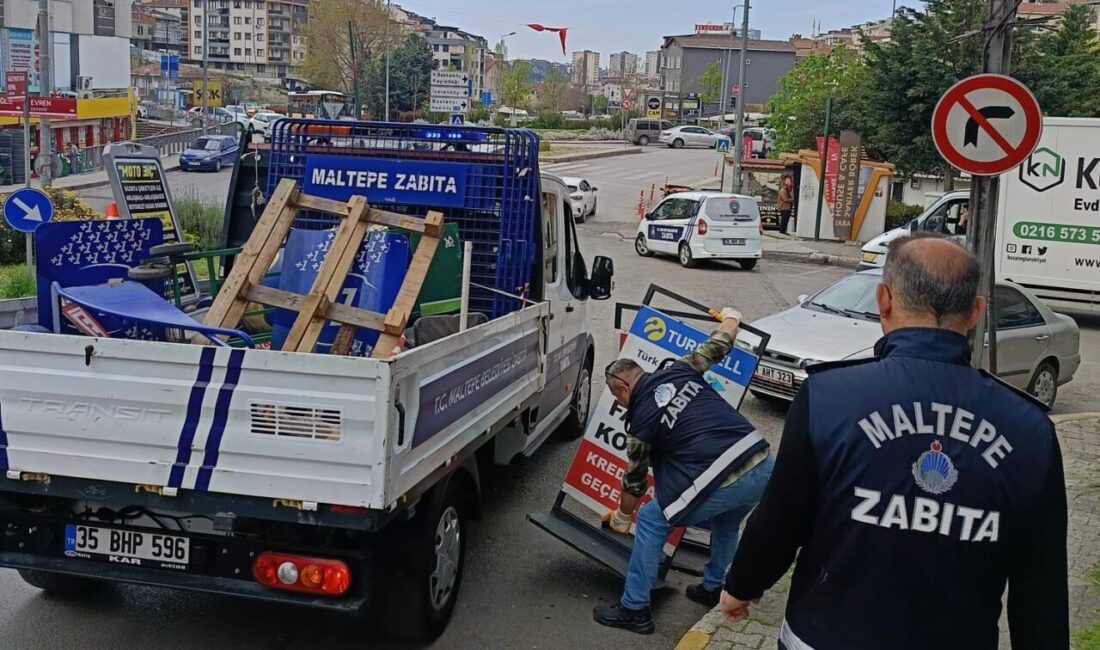 İstanbul'da Maltepe Belediyesi Zabıta Müdürlüğü ekipleri, Fındıklı Mahallesi’nde gerçekleştirdiği kapsamlı