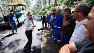 Efes Selçuk Belediye Başkanı Filiz Ceritoğlu Sengel, Pamucak’ta devam eden