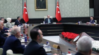 Cumhurbaşkanı Recep Tayyip Erdoğan başkanlığında bugün Cumhurbaşkanlığı Külliyesi'nde yapılacak Kabine
