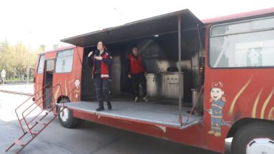 Kayseri Melikgazi Belediyesi'nde, olası yangınlara karşı bilinçlenmesi amacıyla personele yönelik