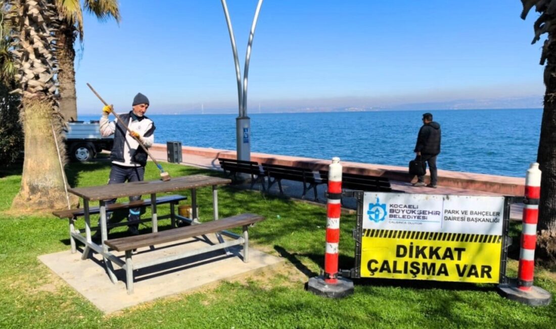 Kocaeli Büyükşehir Belediyesi, yaz sezonu öncesinde sahil bölgelerinde bakım ve