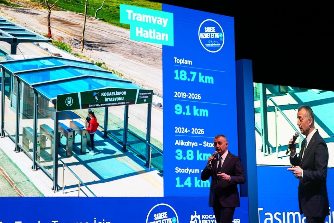 Kocaeli Büyükşehir Belediye Başkanı Tahir Büyükakın metro ve tramvay projelerini