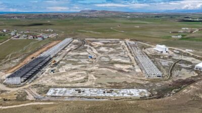 Van Büyükşehir Belediyesi'nin, Van-Erciş karayolu üzeri çevre yolu bağlantı noktasında