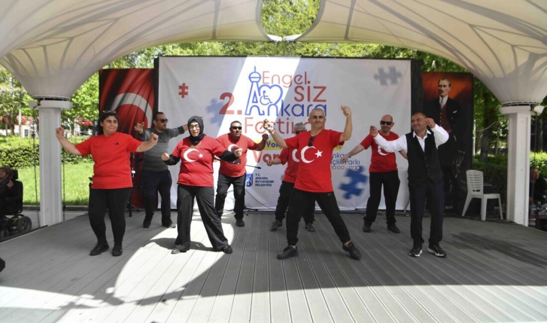 Başkent’te engel yok, şenlik var Ankara Büyükşehir Belediyesi ve Ankara Kent Konseyi iş birliğiyle düzenlenen