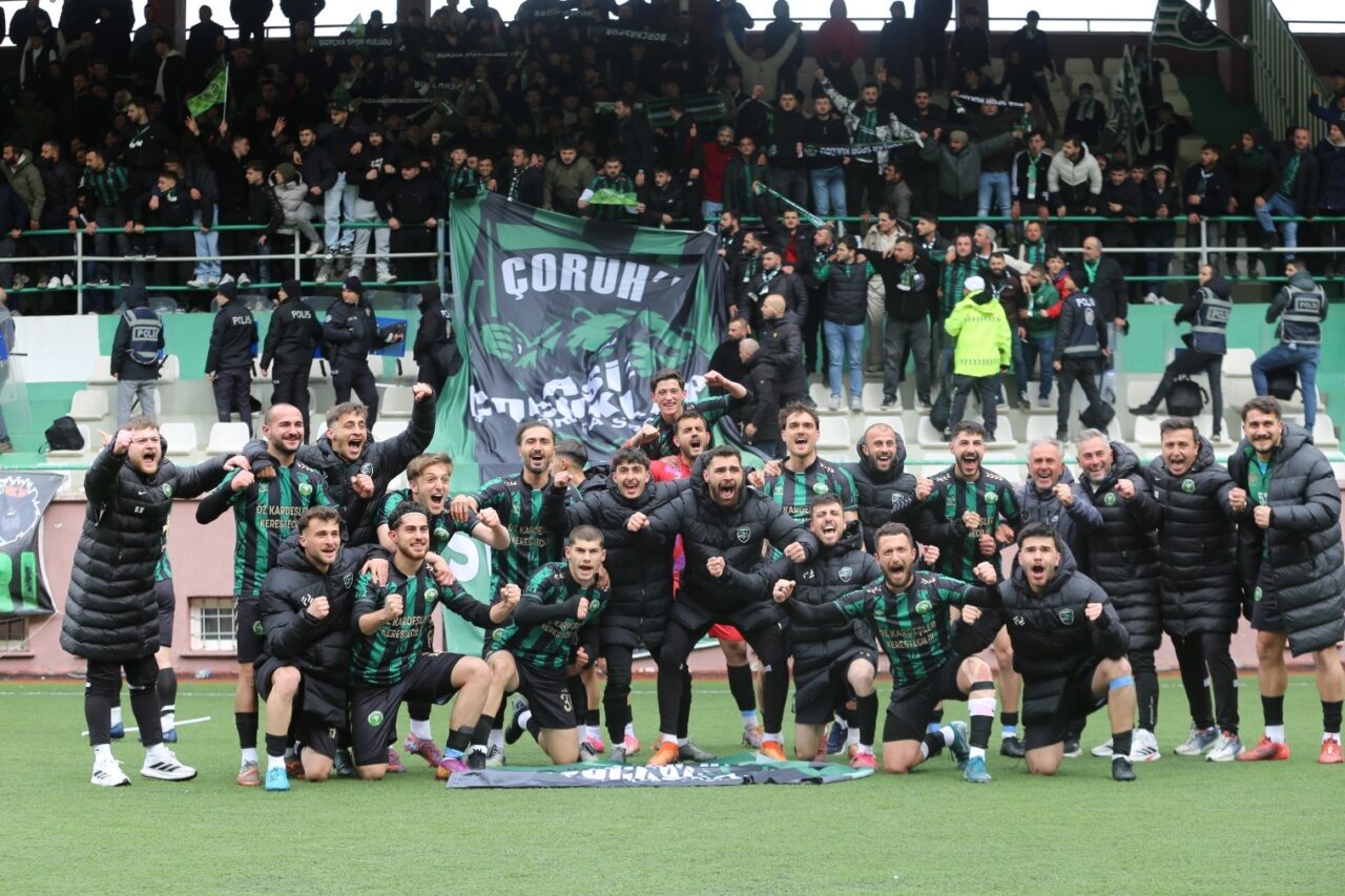 Artvin 1. Amatör Lig Yükselme Grubu’nda Borçkaspor, Kemalpaşaspor’u 82. dakikada