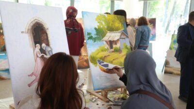 Bursa'da İnegöl Belediyesi Sanat ve Meslek Eğitimi Kurslarında (İNESMEK) yağlı