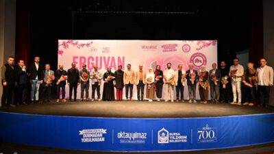 Bursa Yıldırım Belediyesi tarafından düzenlenen Erguvan Bayramı sona erdi. Üç