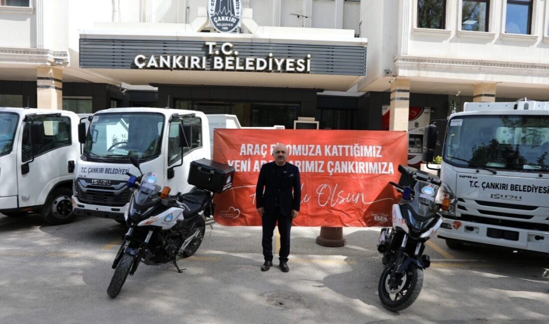 Çankırı Belediyesi, araç filosunu güçlendirmeye devam ediyor. Belediye bünyesine altı