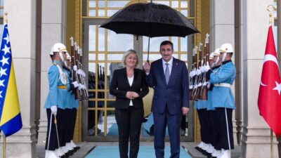 Cumhurbaşkanı Yardımcısı Cevdet Yılmaz, Bosna Hersek Başbakanı Borjana Krišto ile
