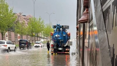 Gaziantep Valiliği, kentte etkisini artıran yağışlar nedeniyle Alleben Deresi’nde taşkınlar