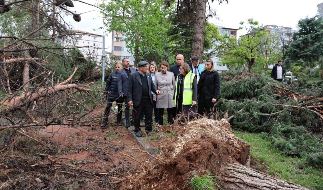 Gaziantep’te etkili olan ve “süper hücre” olarak tanımlanan şiddetli hava