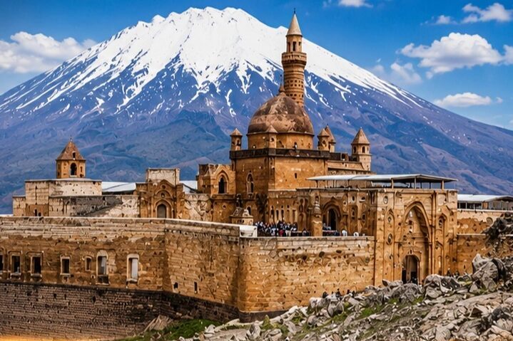 Doğubayazıt’ın simge yapılarından İshak Paşa Sarayı, Kurban Bayramı tatilinde yerli