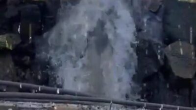 Mogan Gölü'ne köprü yapımı sırasında arıtılmadan atık su deşarj ettiği