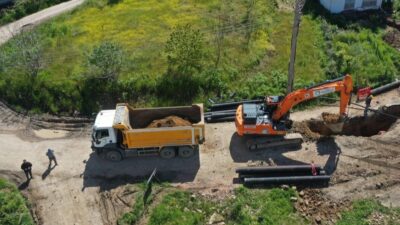 Ordu Büyükşehir Belediyesi, Fatsa ilçesinde sürdürdüğü altyapı yatırımlarına hız kesmeden
