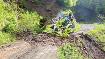 Ordu’da son birkaç gündür etkili olan kuvvetli yağış sonrası kırsal