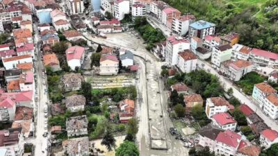 Samsun’da etkili olan kuvvetli yağışlar sonrası Havza ilçesinde Hacı Osman