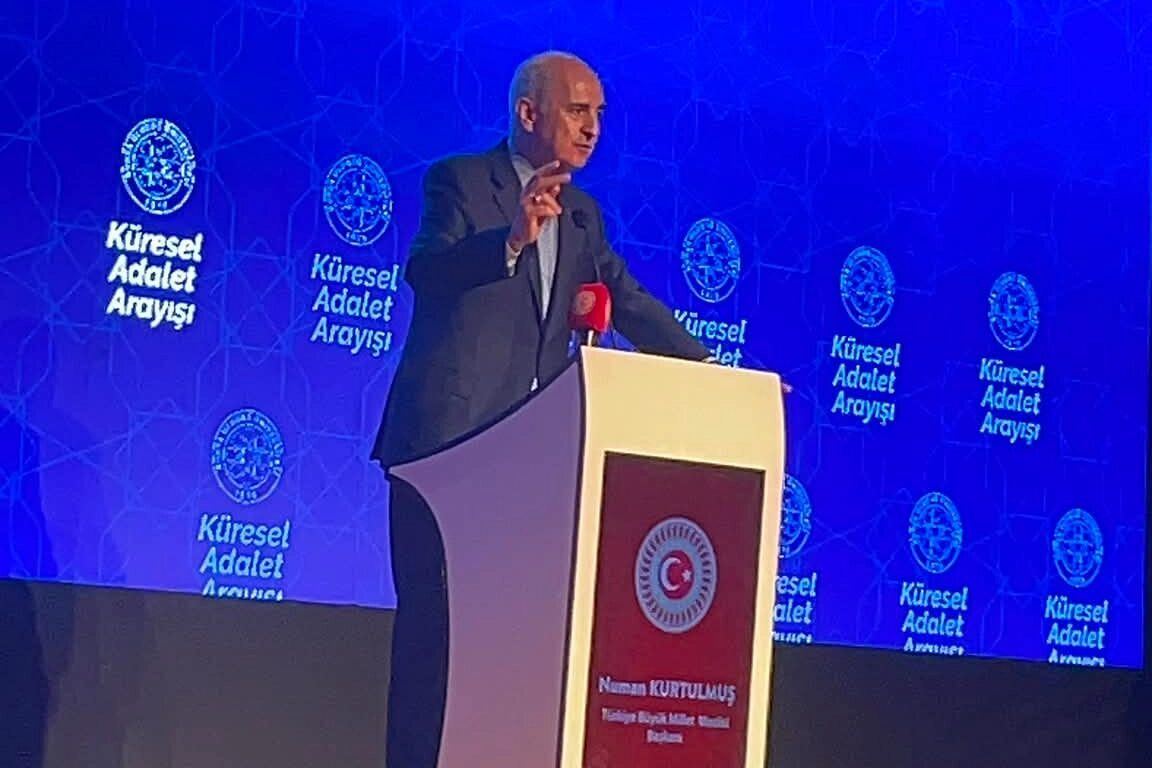TBMM Başkanı Numan Kurtulmuş, Bursa Uludağ Üniversitesi’nde düzenlenen “Küresel Adalet