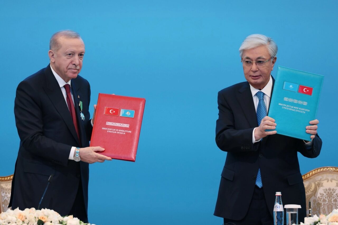 Cumhurbaşkanı Recep Tayyip Erdoğan ile Kazakistan Cumhurbaşkanı Kasım Cömert Tokayev’in