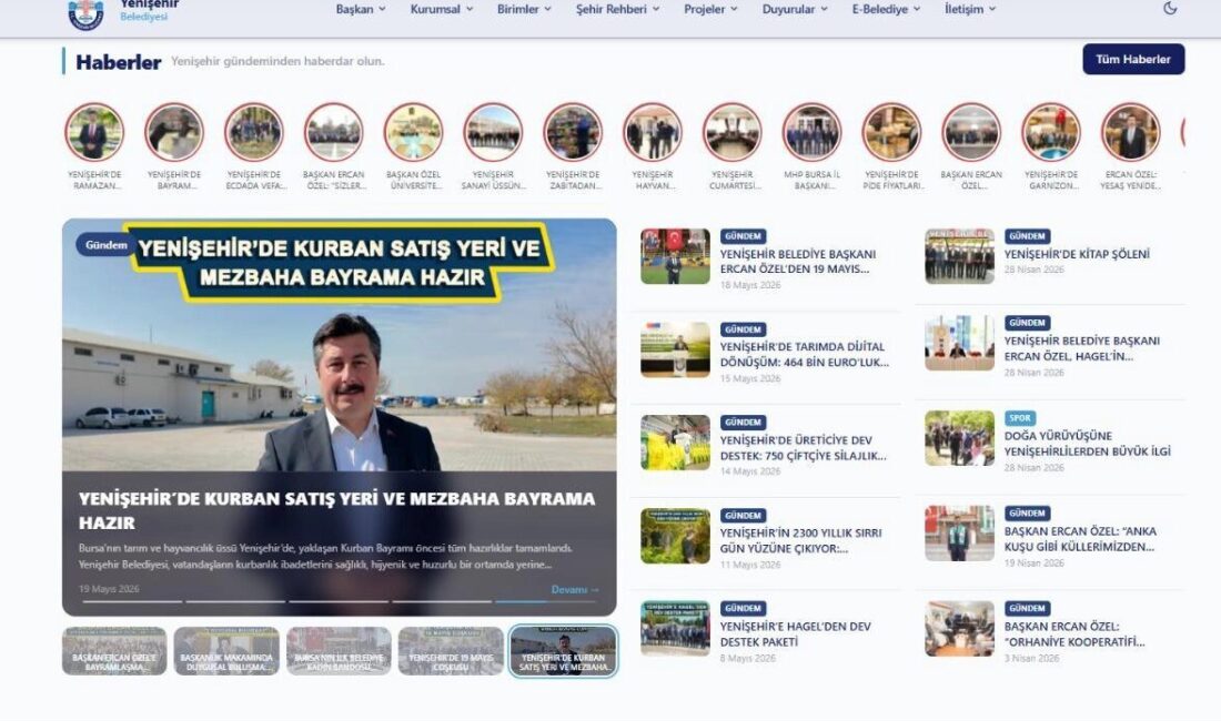 Yenişehir Belediyesi’nden dijitalde engelsiz dönem Yenişehir Belediyesi, hizmet kalitesini artırma ve dijital dönüşüm çalışmaları kapsamında