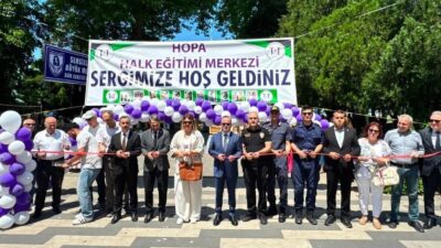 Artvin'de Hopa Halk Eğitim Merkezi’nin 2025-2026 eğitim yılı sonu sergisi,