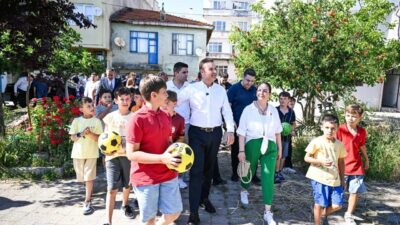 Balıkesir Büyükşehir Belediye Başkanı Ahmet Akın, Erdek’e bağlı 7 mahallede