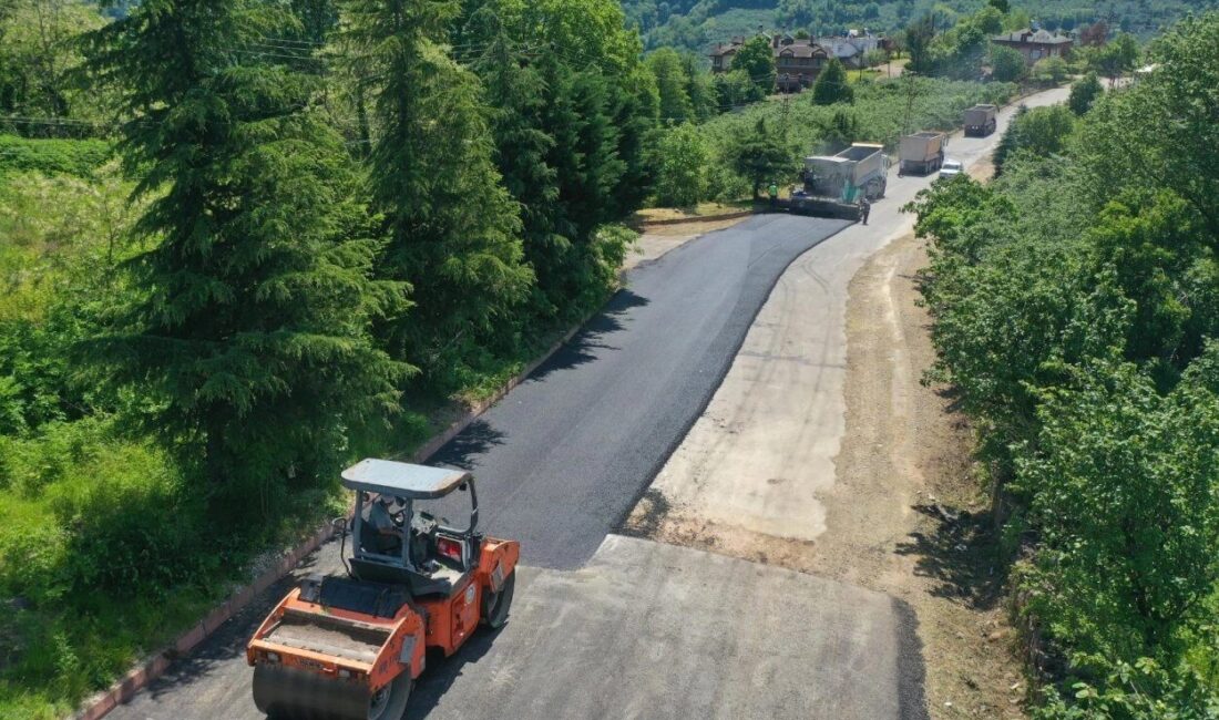Ordu’da Çatalpınar Göller Mahallesi yolu asfaltlandı Ordu Büyükşehir Belediyesi, toplam uzunluğu 5 km olan ve Çatalpınar