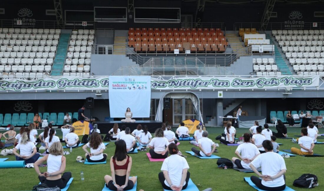 Nilüfer Belediyesi’nin, Hindistan Başkonsolosluğu iş birliğiyle “Uluslararası Yoga Günü” dolayısıyla
