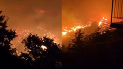 Antalya'nın Alanya ilçesi Sapadere Mahallesinde çıkan orman yangınında 3 mahallede