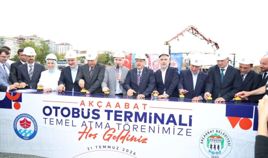 Trabzon Büyükşehir Belediyesi tarafından Akçaabat'a kazandırılacak yeni otogarın temel atma