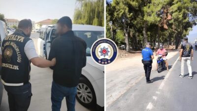 Antalya İl Emniyet Müdürlüğü ekiplerinin son bir haftada gerçekleştirdiği asayiş