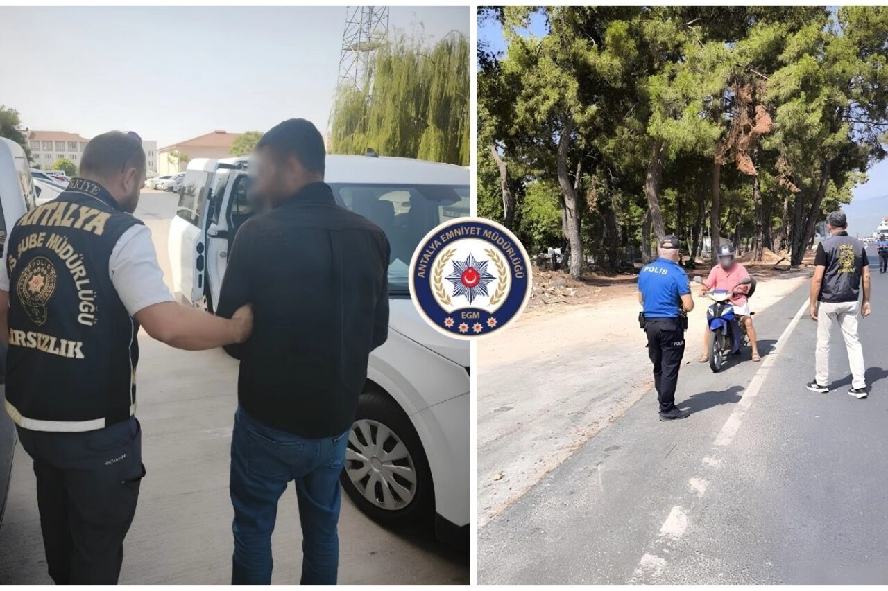 Antalya İl Emniyet Müdürlüğü ekiplerinin son bir haftada gerçekleştirdiği asayiş