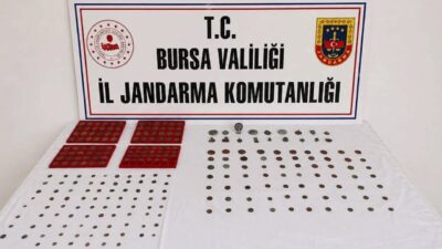 Bursa'nın Nilüfer ilçesinde jandarma ekiplerince düzenlenen operasyonda, tarihi eser niteliği