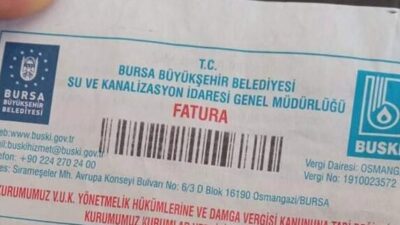 Bursa Büyükşehir Belediyesi, BUSKİ'nin su tarifelerine ilişkin aylık TÜFE güncellemesiyle