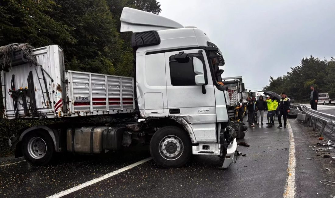 Akçakoca’da tır kazasında yaralanan olmadı Düzce’nin Akçakoca ilçesinde seyir halindeki tırın kontrolden çıkması sonucu meydana