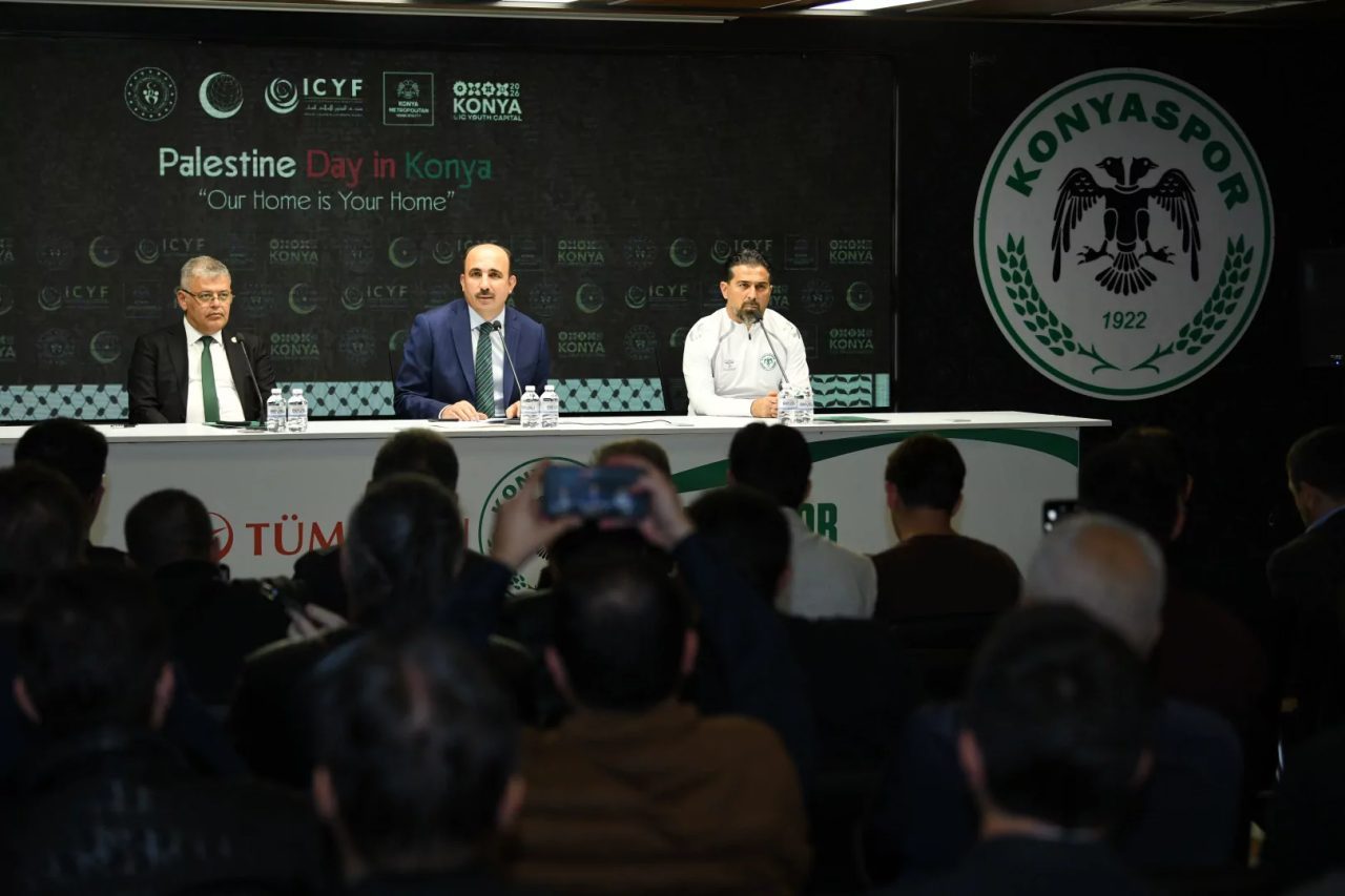 Filistin’e destek için Konyalı taraftarlara açık davet İslam İşbirliği Teşkilatı Gençlik Başkenti Konya’da, Filistin Milli Futbol Takımı