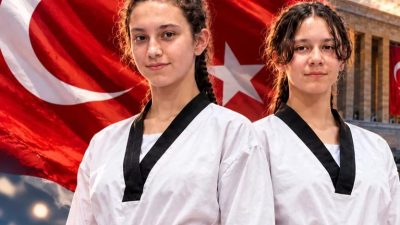 Keşan Rumeli Spor Kulübü sporcuları Eslin Göktepeli ve Aybike Gedik,
