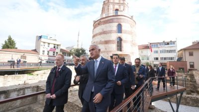 Kültür ve Turizm Bakanı Mehmet Nuri Ersoy, Edirne'de restorasyonu tamamlanan
